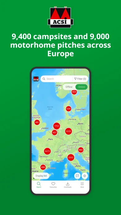 ACSI Camping EU: Campingplätze