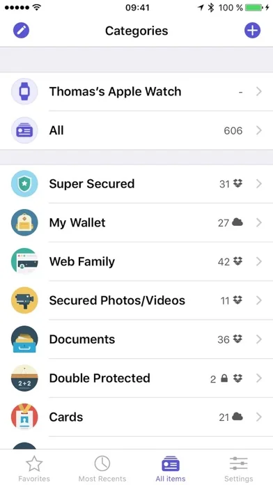 oneSafe+ password manager screenshot 3