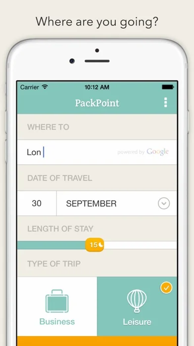PackPoint Premium - Packlisten