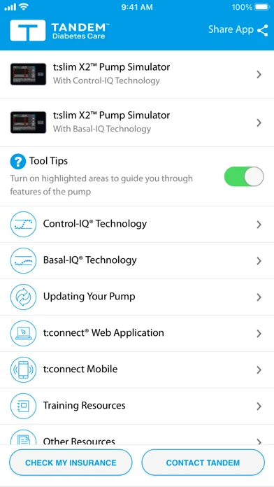 t:simulator™ App