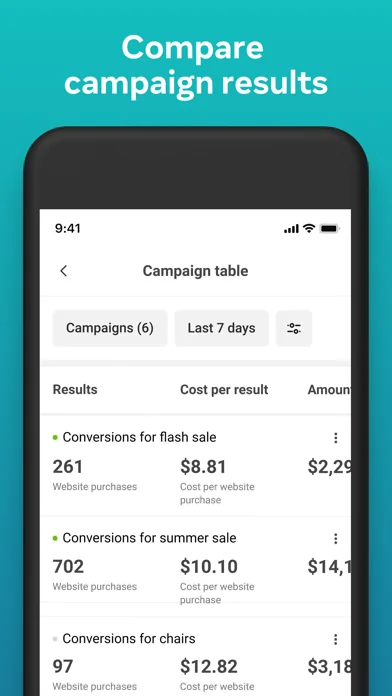 Meta-Werbeanzeigenmanager screenshot 3