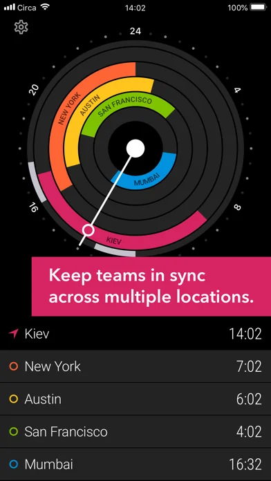 Circa³ – Time Zone Converter screenshot 1