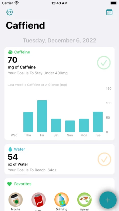 Caffiend - Caffeine Tracker