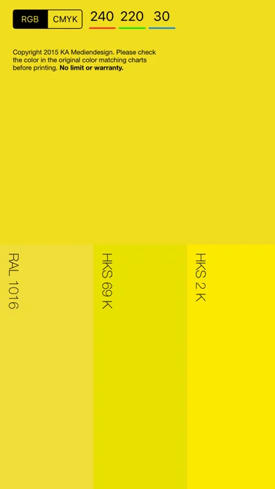 RGB / CMYK Converter zu RAL und HKS